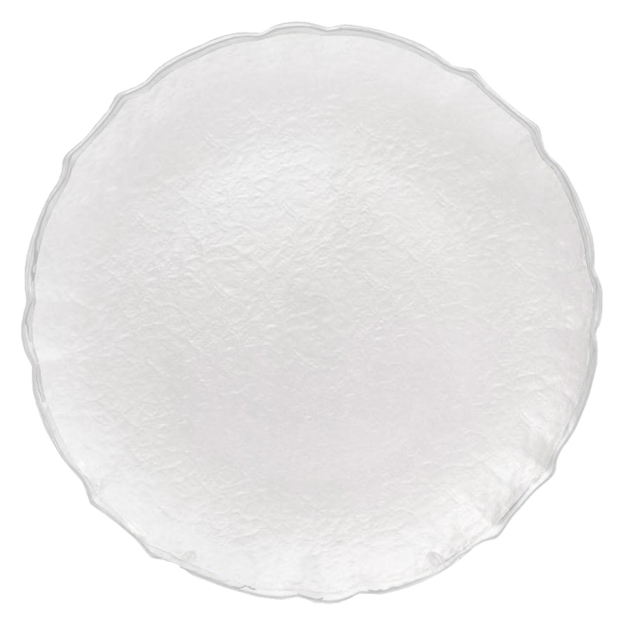Тарелка "Линдгрен" прозрачная без канта - Фото миниатюра 1