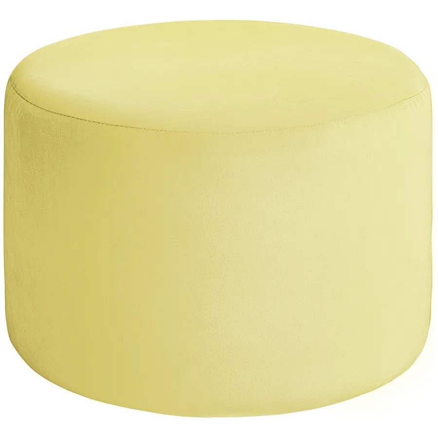 Чехол пуфик "Фуфик" миди спелая дыня бархат - Фото миниатюра 1