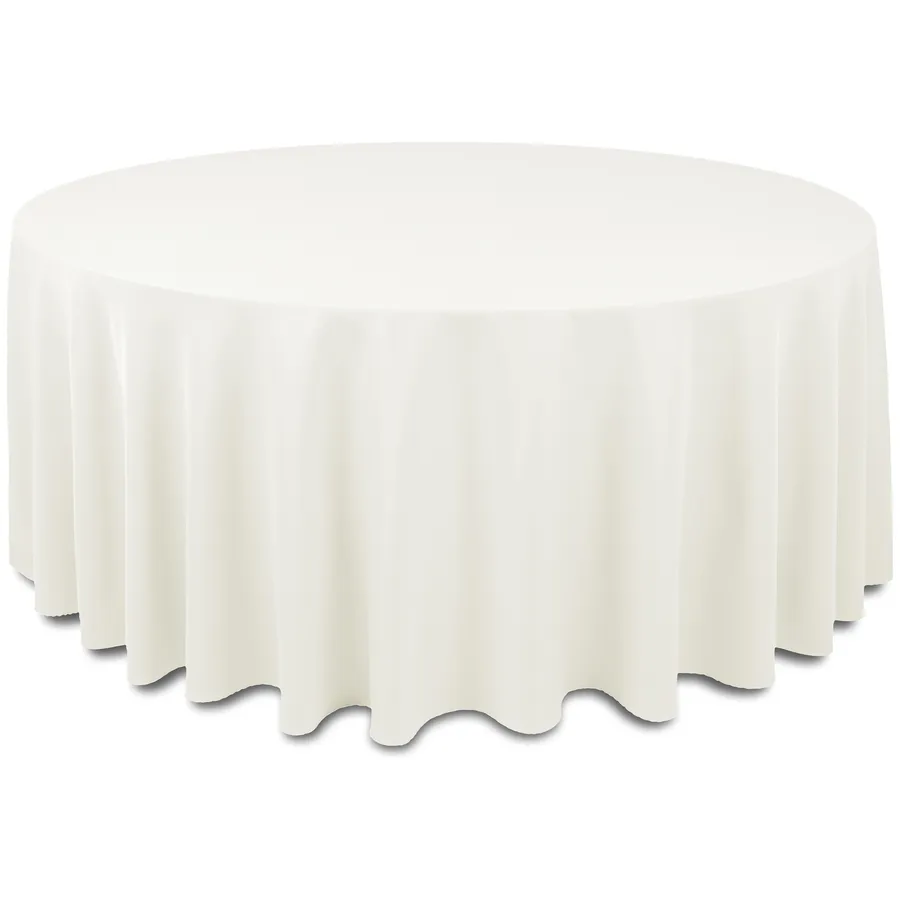 Скатерть "Альфа" молочная круглая - Фото миниатюра 1