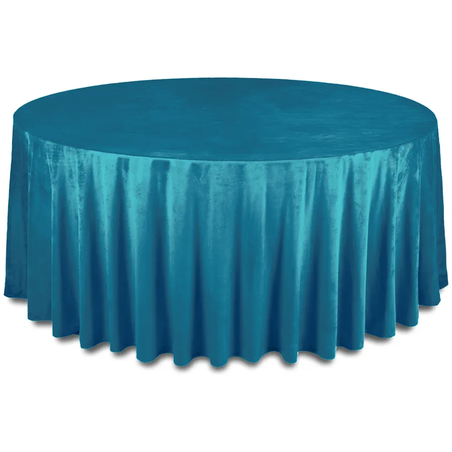 Скатерть бархатная "Бета" тихий океан круглая - Фото миниатюра 1