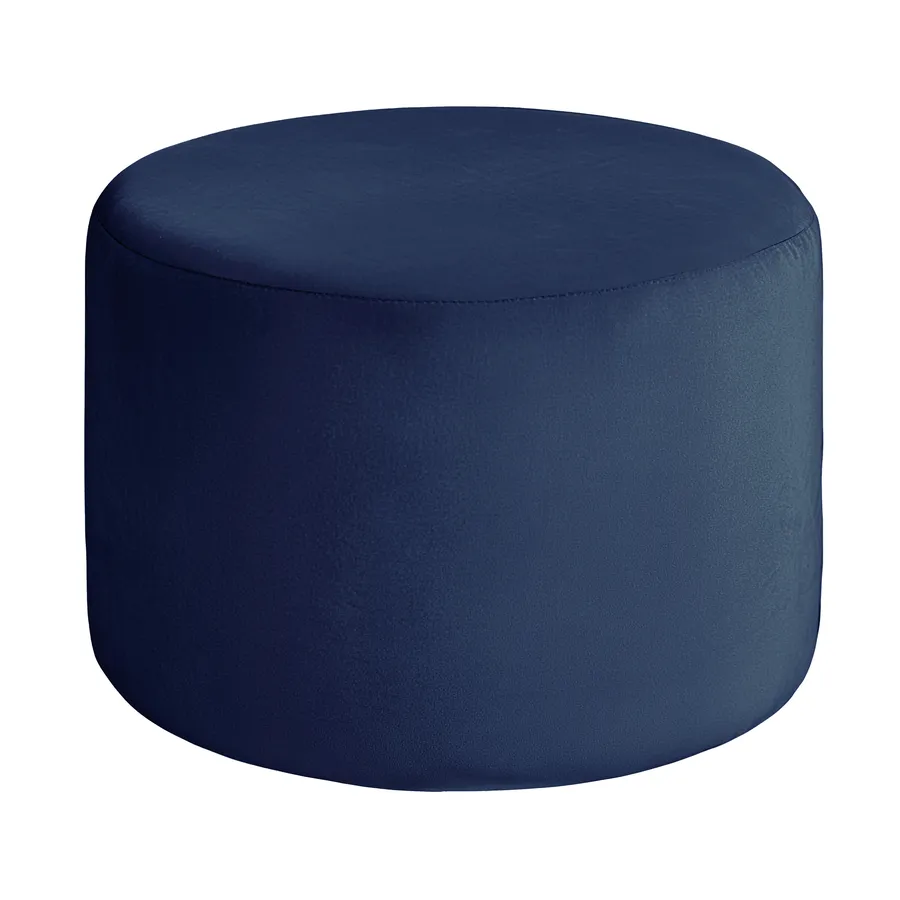 Чехол пуфик "Фуфик" миди темная ночь бархат - Фото миниатюра 1