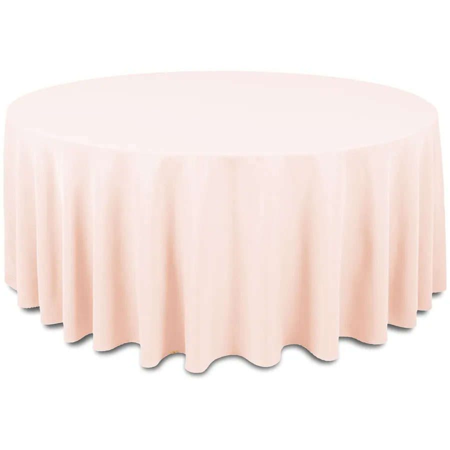 Скатерть "Альфа" розово-персиковая круглая - Фото основное 1