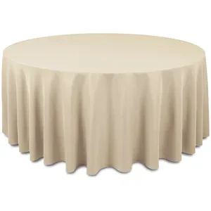 Скатерть "Альфа" бежевая круглая