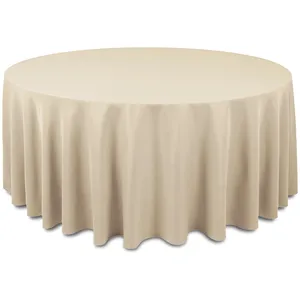 Скатерть "Альфа" бежевая круглая