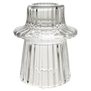 Подсвечник "Гермиона" стеклянный прозрачный