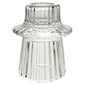 Подсвечник "Гермиона" стеклянный прозрачный