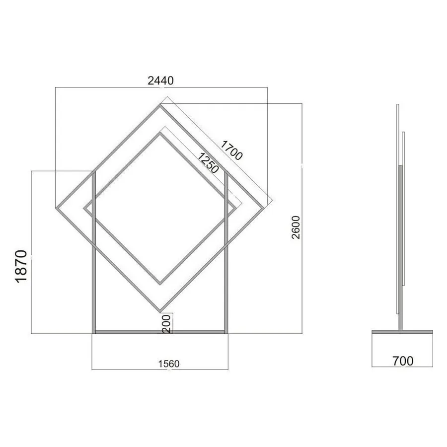 Арка "Ромб" - Фото миниатюра 2
