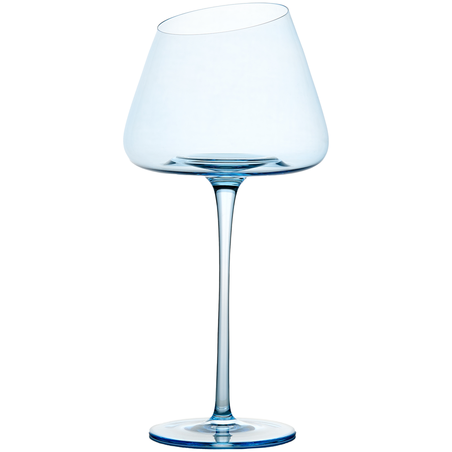 Бокал "Роулинг"  светло-голубой винный - Фото миниатюра 1