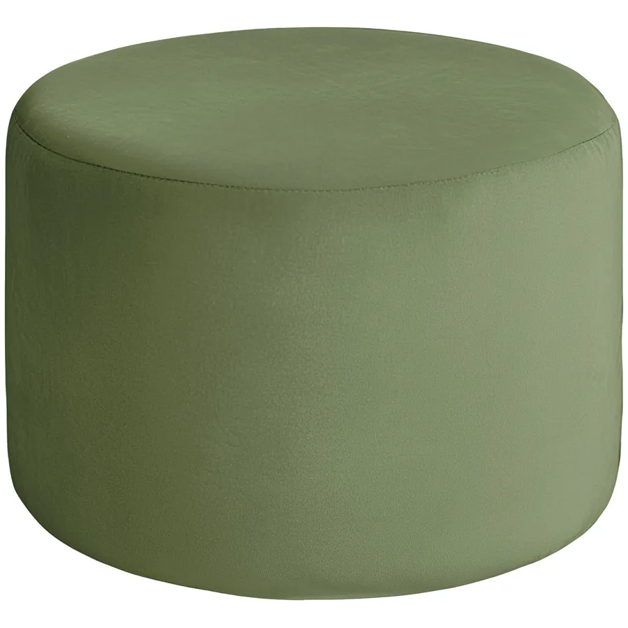 Чехол пуфик "Фуфик" миди светло-зеленый бархат - Фото миниатюра 1