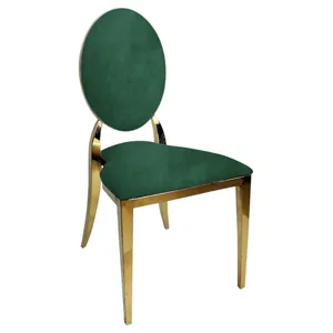 Стул "Вашингтон" золотой, зеленый малахит бархат