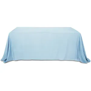 Скатерть "Альфа" небесно-голубая прямоугольная