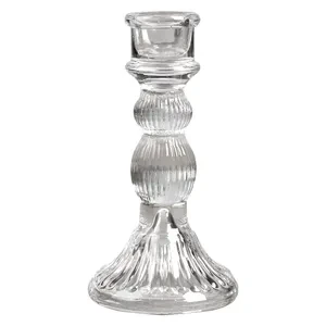 Подсвечник "Невилл" стеклянный прозрачный