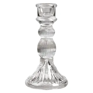 Подсвечник "Невилл" стеклянный прозрачный