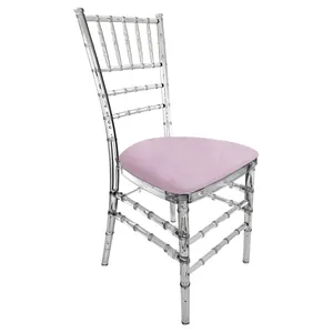 Стул "Тиффани" прозрачный, сиреневая дымка бархат