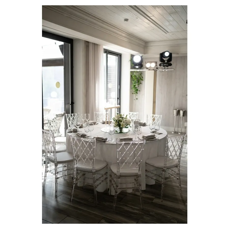 Скатерть "Альфа" молочная круглая - Фото миниатюра 3