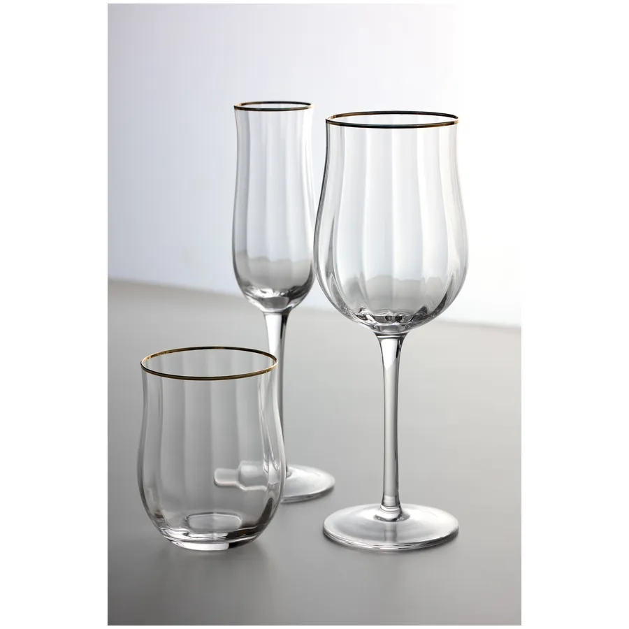 Набор бокалов "Санд" с золотым кантом - Фото миниатюра 2