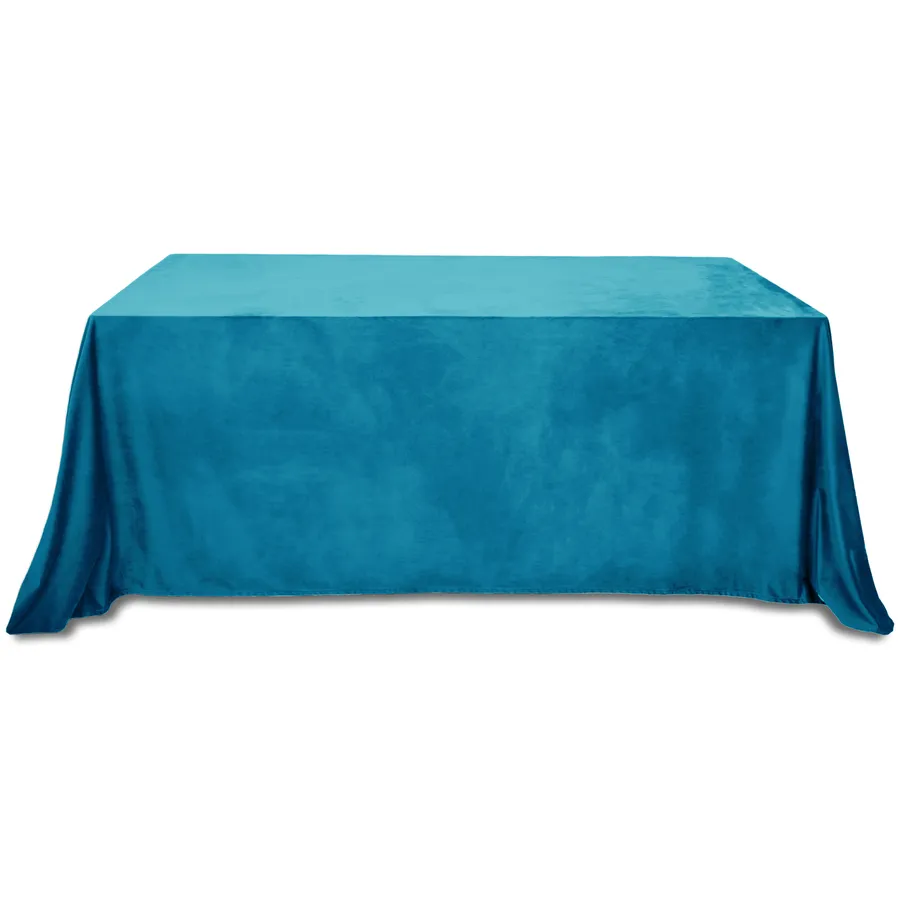 Скатерть бархатная "Бета" тихий океан прямоугольная - Фото миниатюра 1