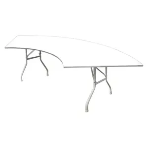 Банкетный стол "Вольф" змейка белый