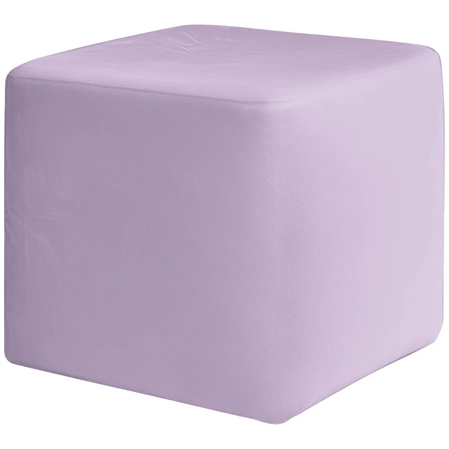 Пуфик "Квадро" сиреневая дымка бархат - Фото миниатюра 2