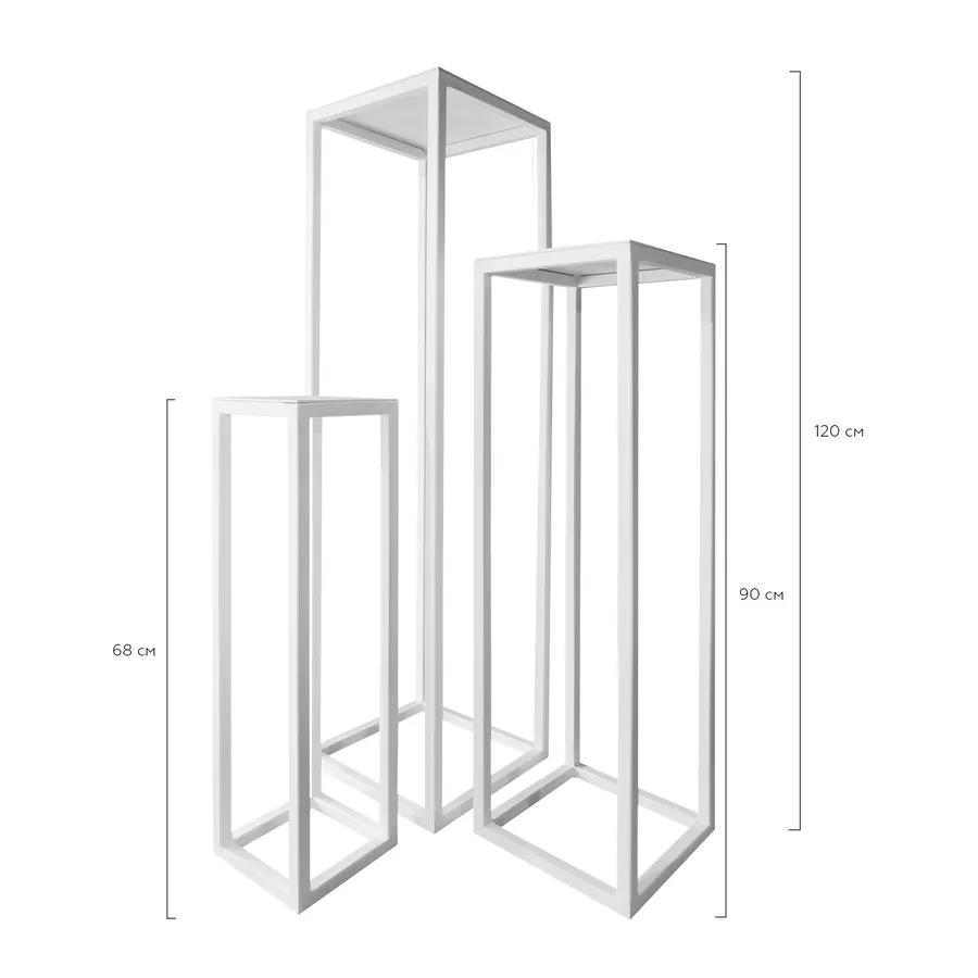 Подставка "Амон 68" белая - Фото миниатюра 2