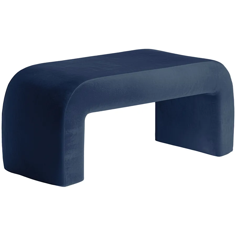 Пуфик "Боу" макс | темная ночь бархат - Фото миниатюра 2