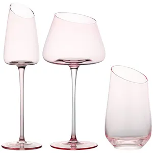 Набор бокалов "Роулинг" пыльно-розовых