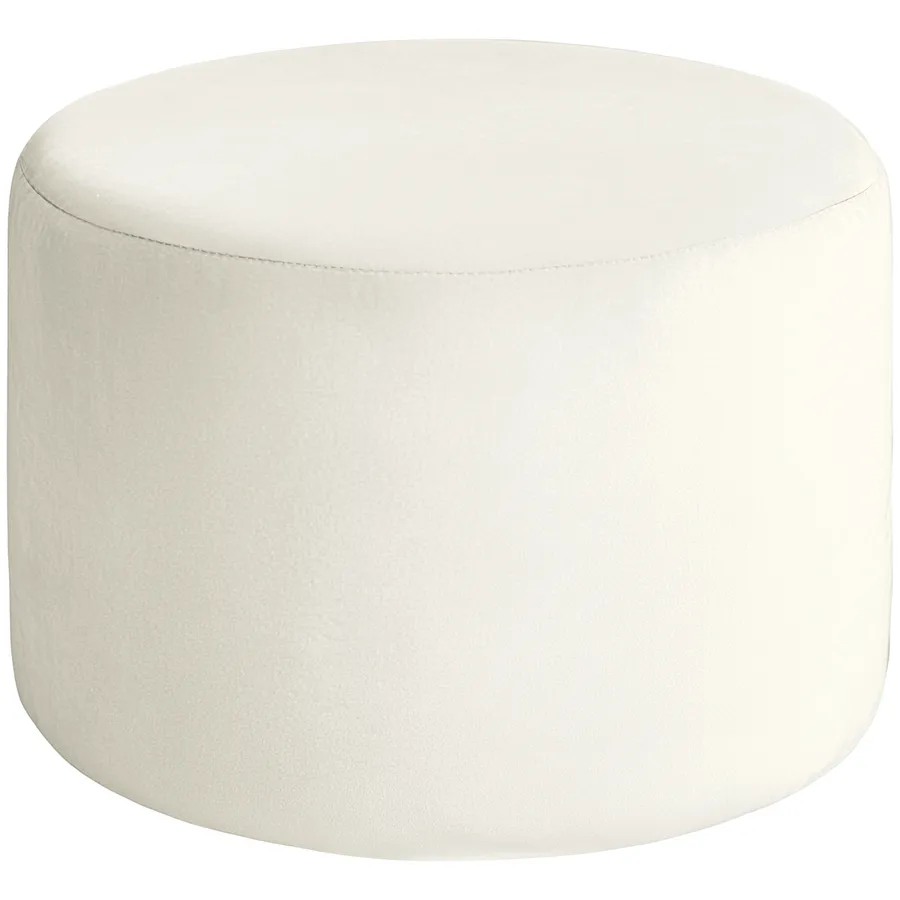 Чехол пуфик "Фуфик" миди жемчужный бархат - Фото миниатюра 1