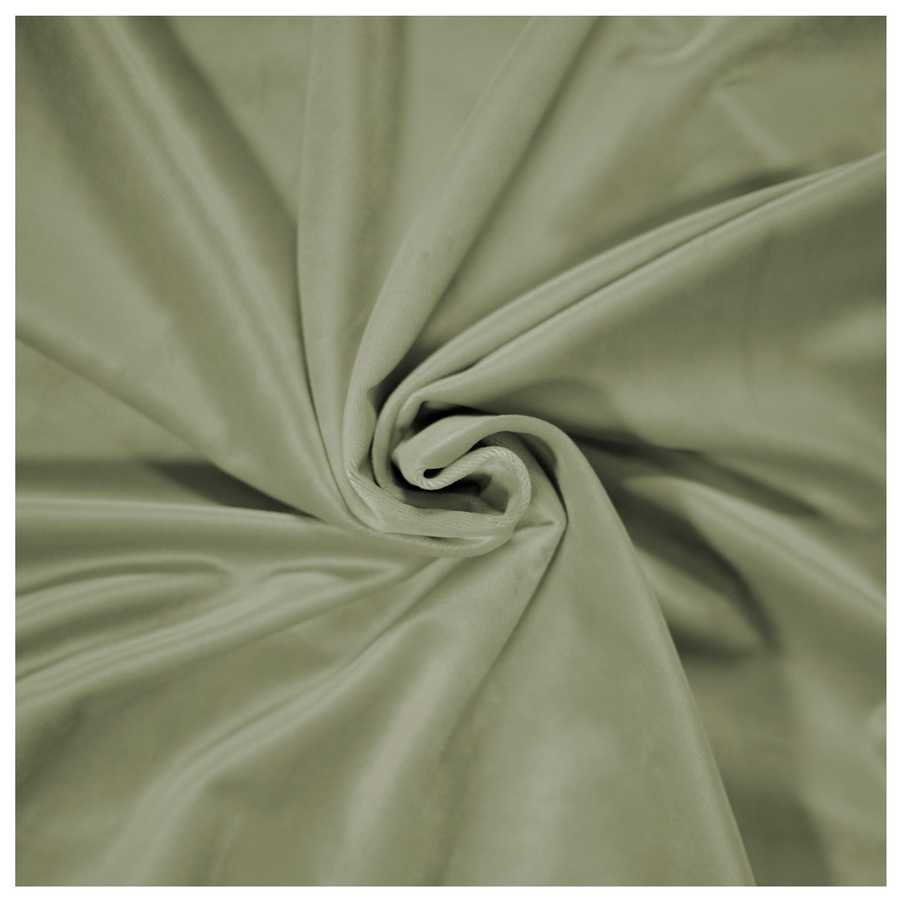 Скатерть бархатная "Бета" светло-зеленая круглая - Фото миниатюра 5