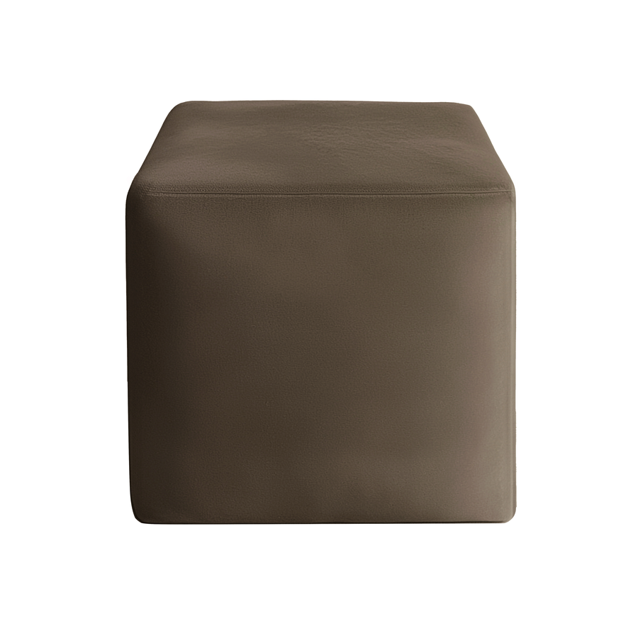 Чехол пуфик "Квадро" шоколадный бархат  - Фото миниатюра 2
