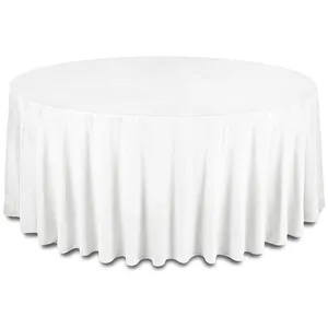 Скатерть бархатная "Бета" ландыш круглая