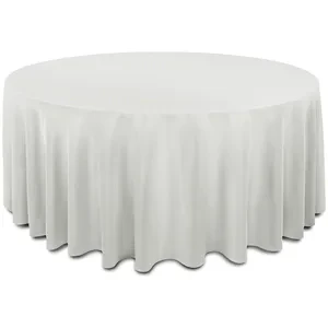 Скатерть "Альфа" светло-серая круглая - Фото 1