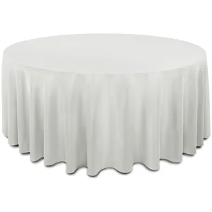 Скатерть "Альфа" светло-серая круглая