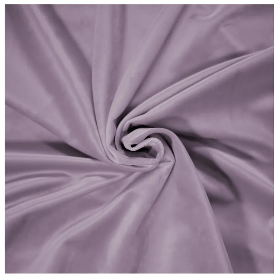 Скатерть бархатная "Бета" пастельно-сиреневая круглая - Фото миниатюра 2