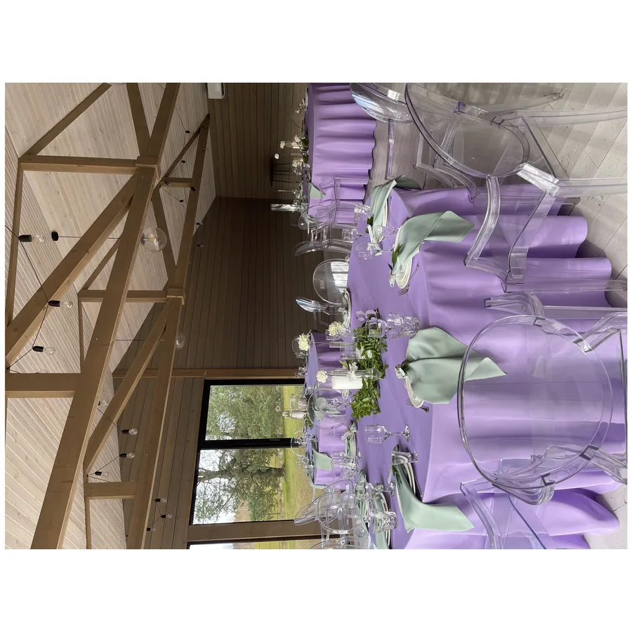 Скатерть "Альфа" лавандовая круглая - Фото миниатюра 2