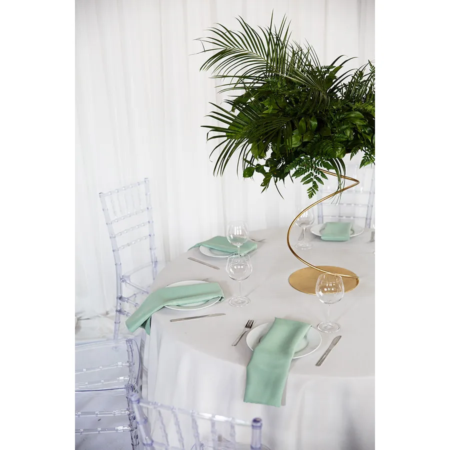 Скатерть "Альфа" светло-серая прямоугольная - Фото миниатюра 3