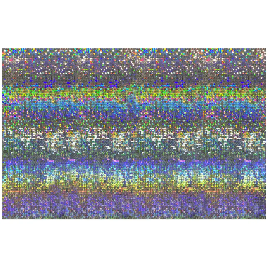 Задник "Октант" серебряный радужный - Фото миниатюра 2