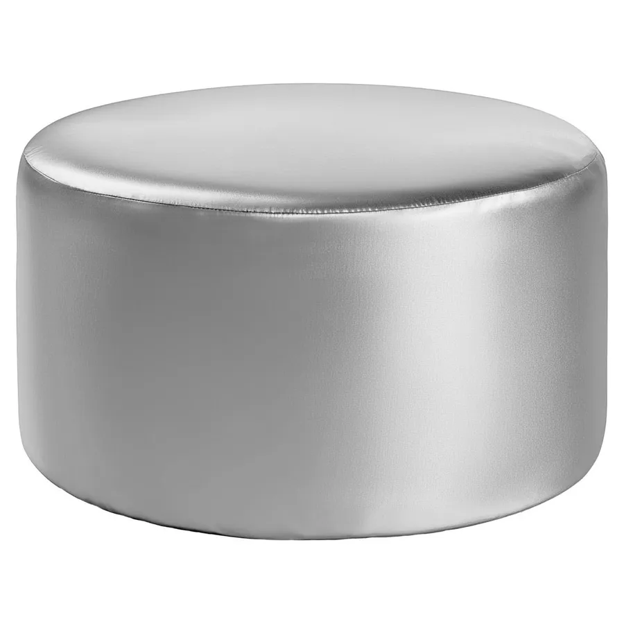 Чехол пуфик "Фуфик" макс серебро - Фото миниатюра 1