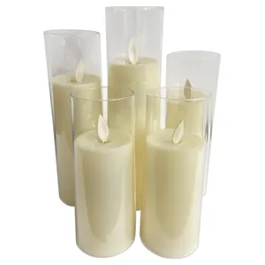 Набор свечей с пультом "Эрукто+" молочный