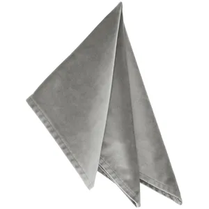 Салфетка бархатная "Бета" серая