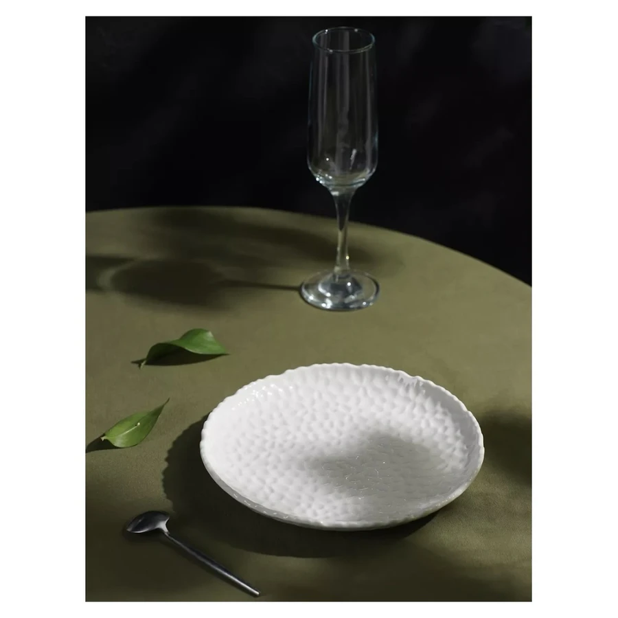 Тарелка "Вульф" белая большая - Фото 3