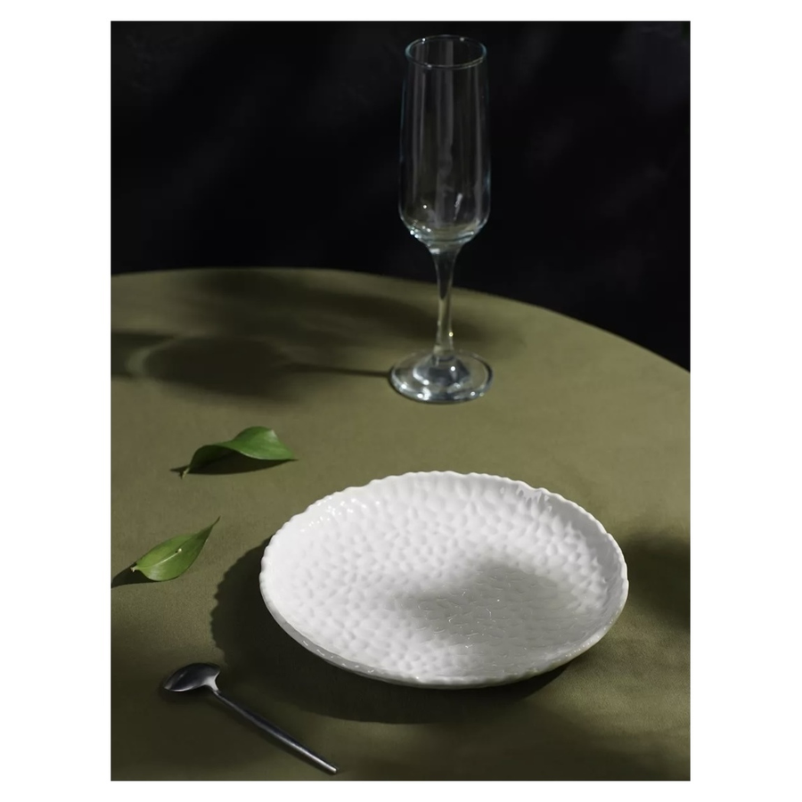 Тарелка "Вульф" белая большая - Фото миниатюра 3