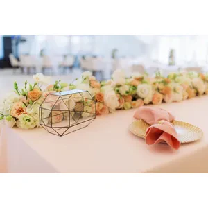 Скатерть "Альфа" розово-персиковая прямоугольная - Фото 2