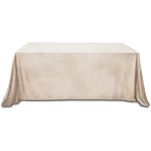 Скатерть бархатная "Бета+" кокосовый раф прямоугольная