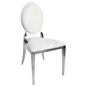 Стул "Вашингтон" серебряный, белый лед бархат