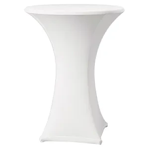 Чехол стрейч для коктейльного стола белый