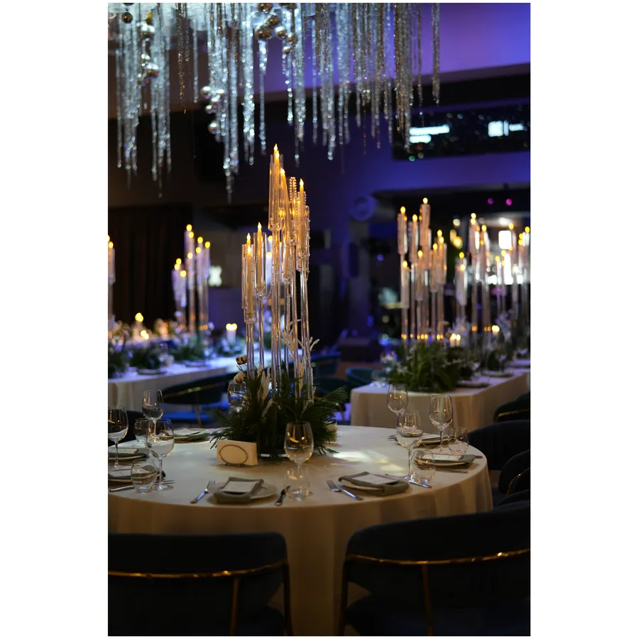 Подсвечник "Рути 9" прозрачный - Фото миниатюра 5