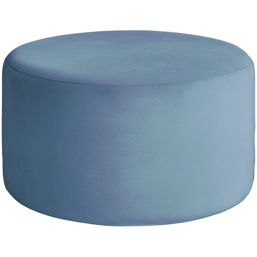 Чехол пуфик "Фуфик" макс голубой сапфир бархат - Фото миниатюра 1