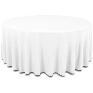 Скатерть канвас "Гамма" белая круглая