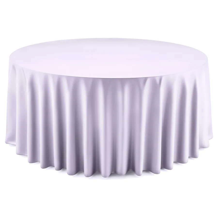Скатерть "Шелк" блеск аметиста круглая - Фото миниатюра 1