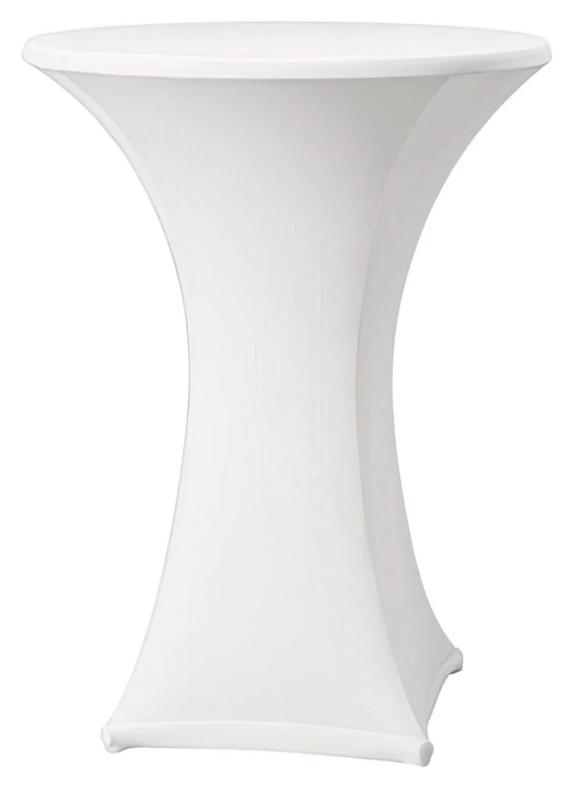 Чехол стрейч для коктейльного стола белый